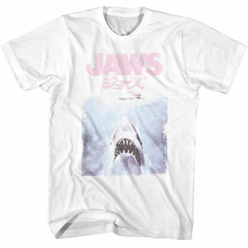 Jaws Vintage Japanese Movie Poster Men’s T Shirt