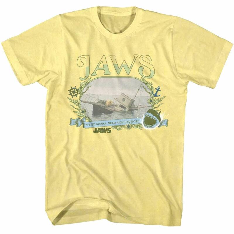 Jaws Ship Wreck Men’s T Shirt