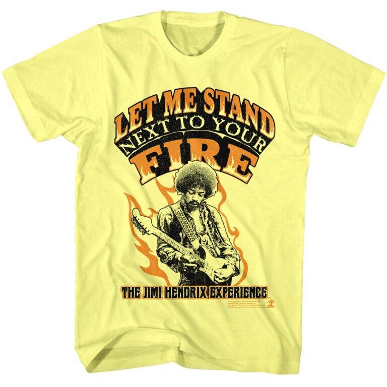 Jimi Hendrix Let Me Stand Next To Your Fire Men’s T Shirt