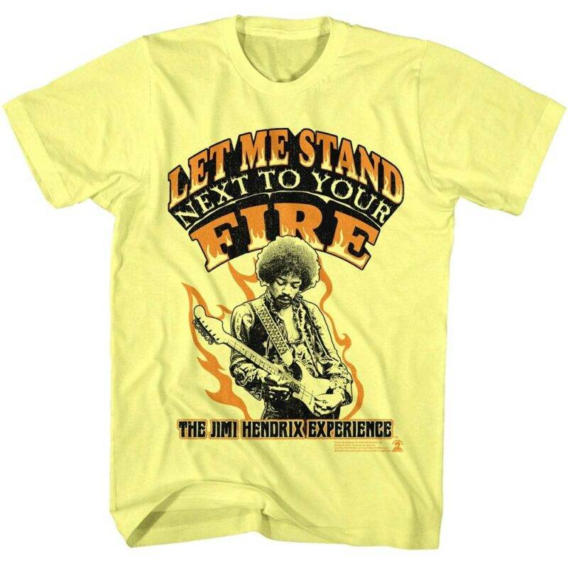 Jimi Hendrix Let Me Stand Next To Your Fire Men’s T Shirt