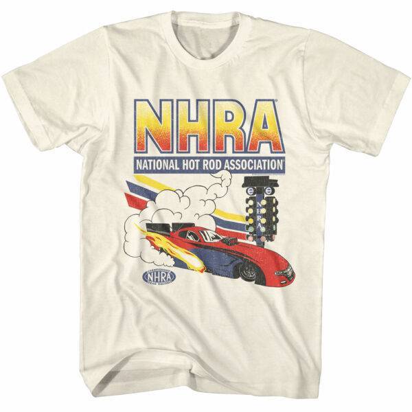 NHRA Flaming Dragster Men’s T Shirt