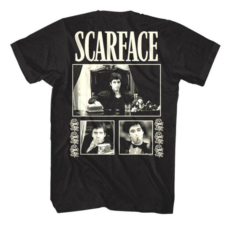 Scarface Black Roses Men’s T Shirt