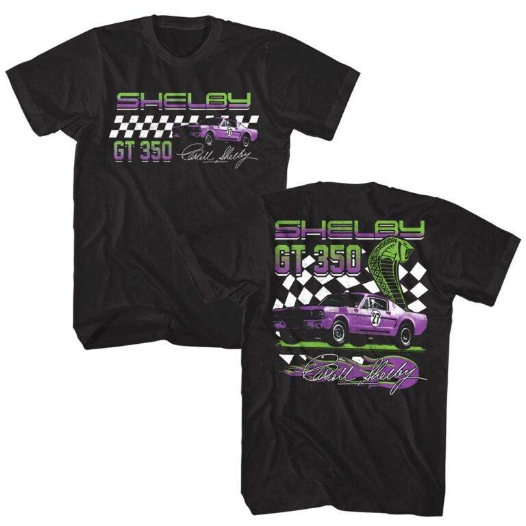 Shelby GT 350 Checkered Flag Men’s T Shirt