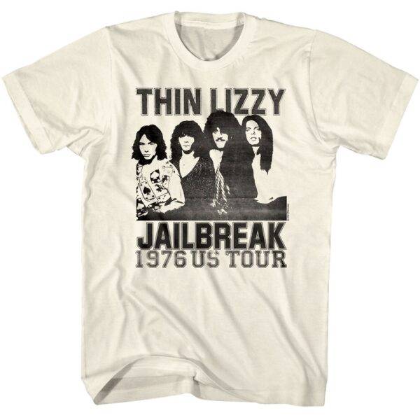 Thin Lizzy Jailbreak 1976 US Tour Men’s T Shirt