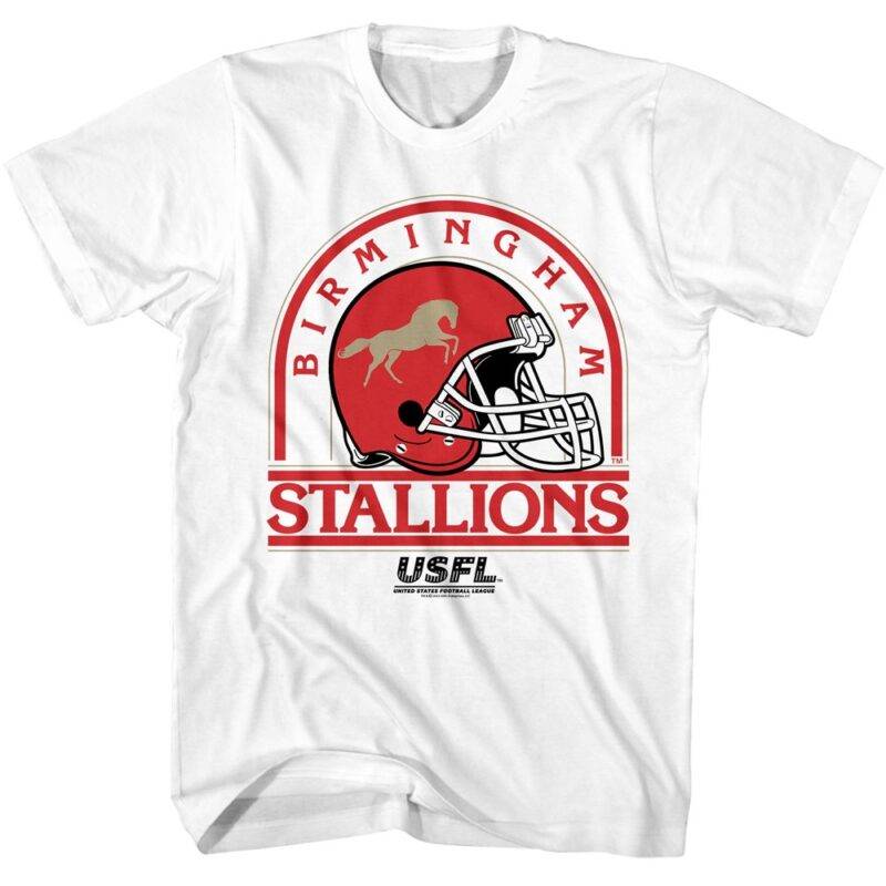 USFL Birmingham Stallions Helmet Men’s T Shirt