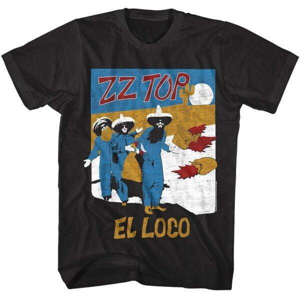 ZZ Top El Loco Poster Men’s T Shirt