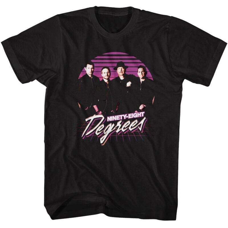 98 Degrees Synthwave Sunset Men’s T Shirt