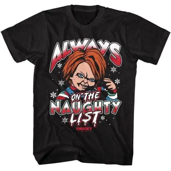 Chucky Always on the Naughty List Men’s T Shirt