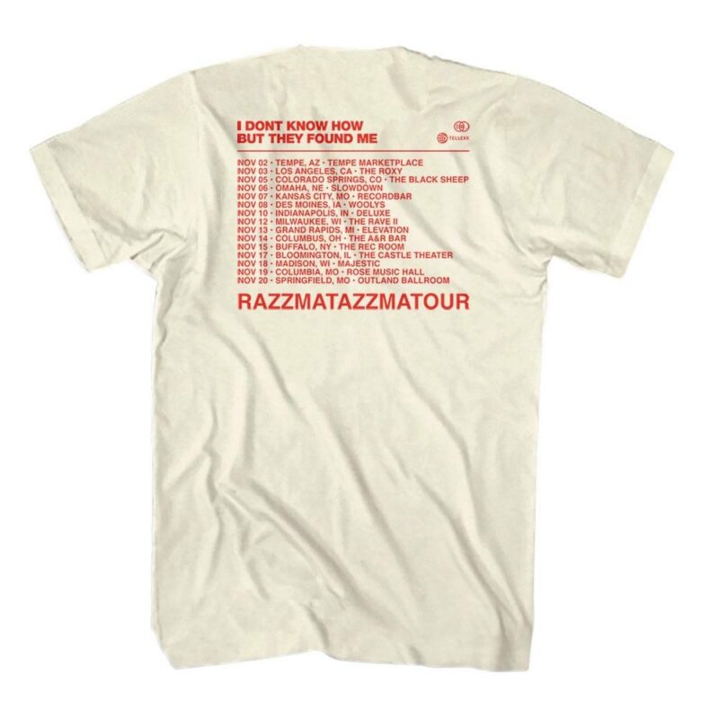 IDKHow Razzmatazzma Tour Listings Men’s T Shirt