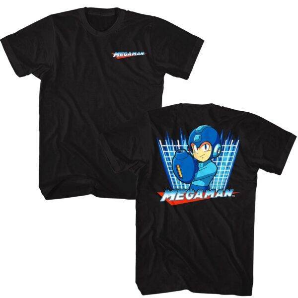 Megaman Gunner Grid Men’s T Shirt