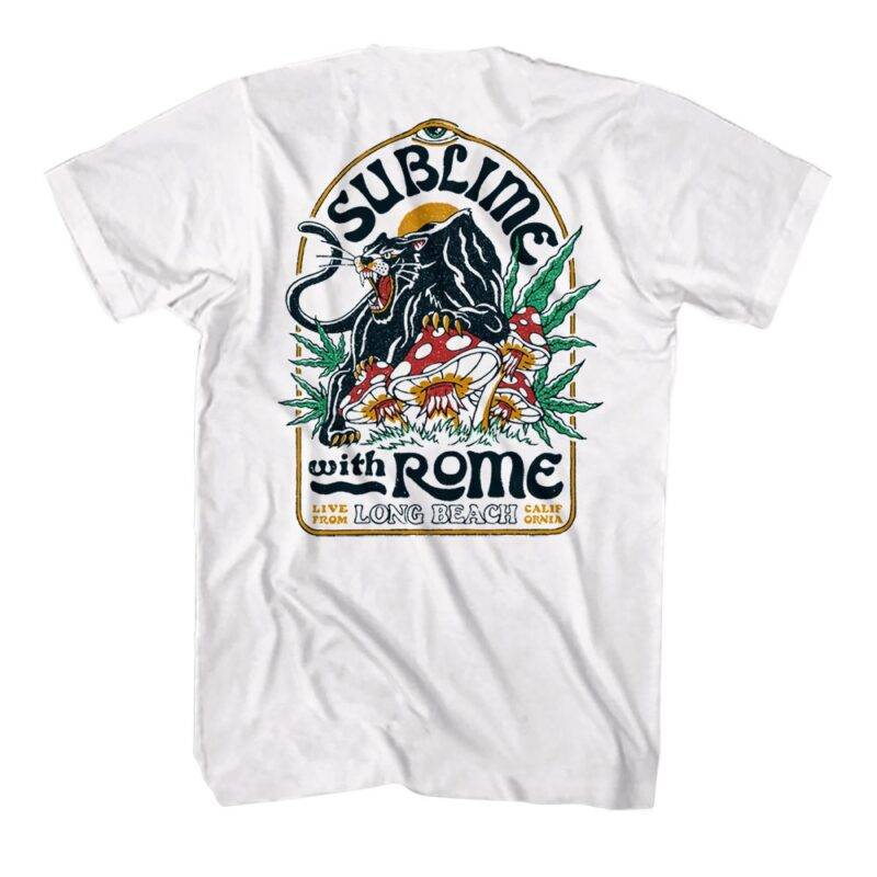 Sublime with Rome Panther Mushrooms Men's T Shirt