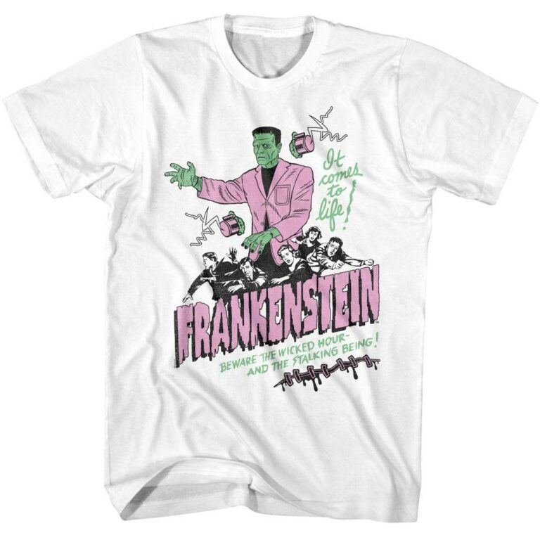 Frankenstein Comes to Life Men’s T Shirt