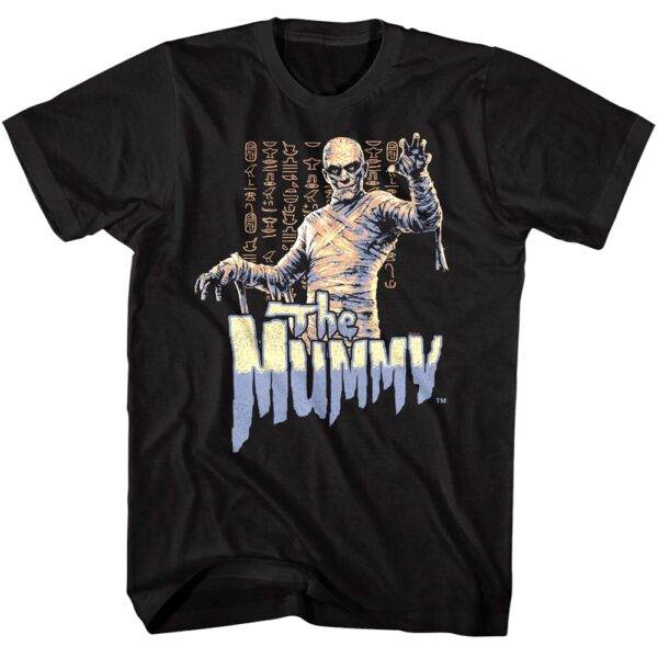 The Mummy Egyptian Glyphs Men’s T Shirt