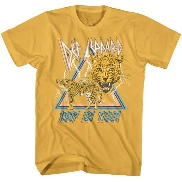 Def Leppard 1987 US Tour Lightning Men’s T Shirt