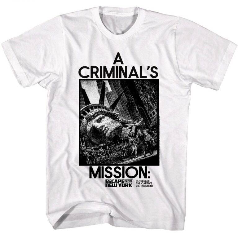 Escape From New York Criminal Mission Men’s T Shirt