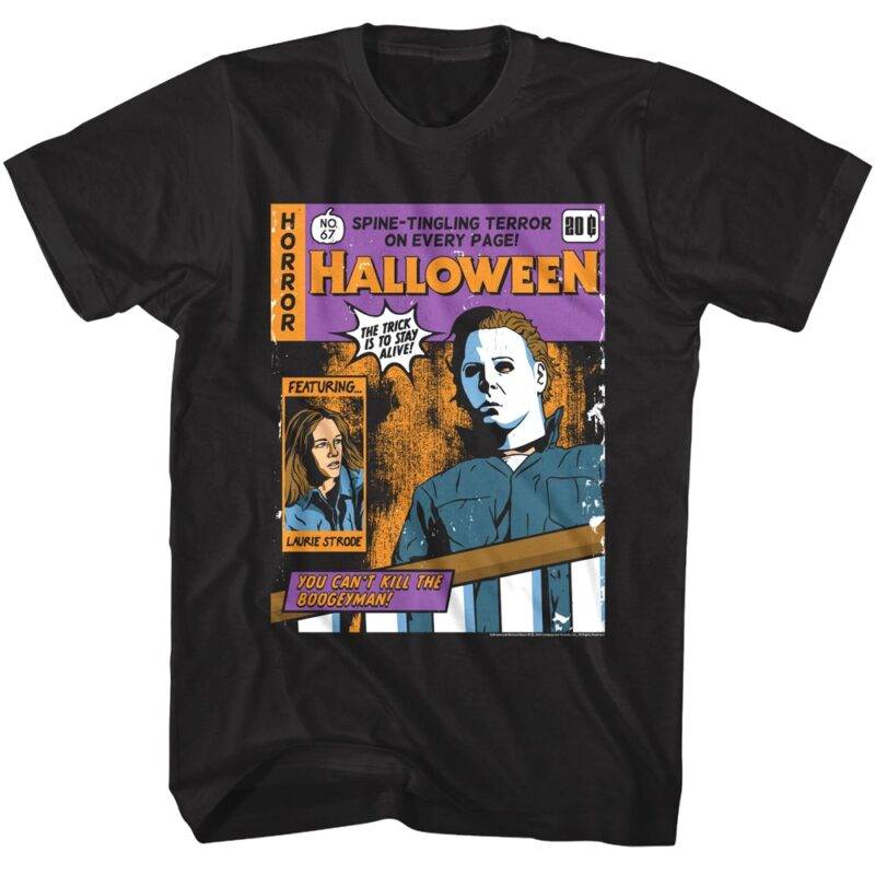 Halloween Spine-Tingling Comic Men’s T Shirt