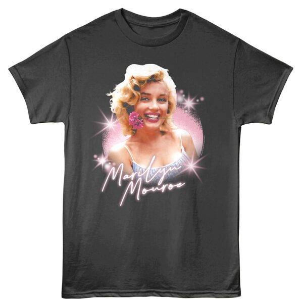 Marilyn Monroe Biting Flower Men’s T Shirt