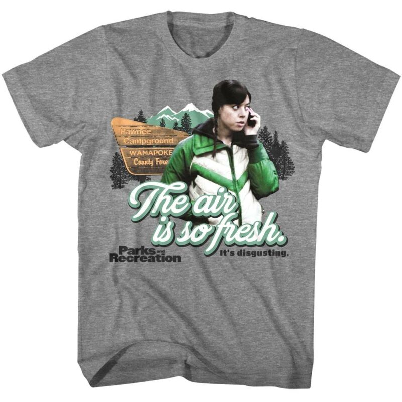 Parks and Recreation Fresh Air Is Disgusting Men’s T Shirt