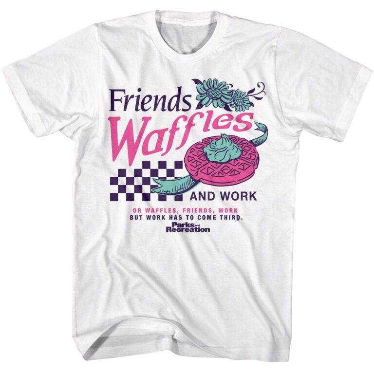 Parks and Recreation Friends Waffles Work Men’s T Shirt