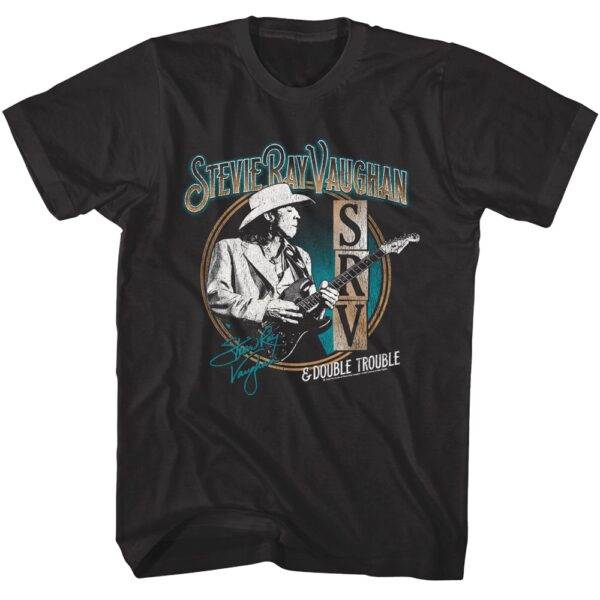 Stevie Ray Vaughan Signature SRV Men’s T Shirt