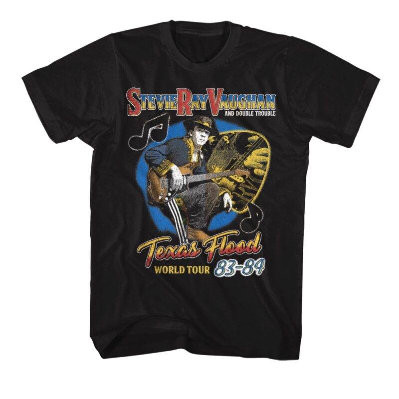 Stevie Ray Vaughan Texas Flood World Tour Men’s T Shirt