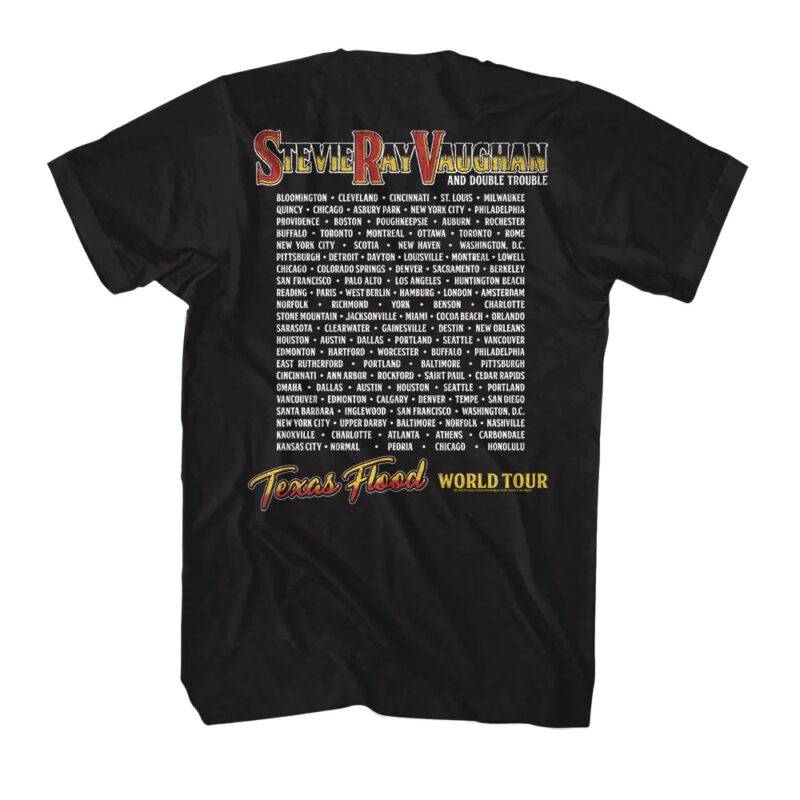 Stevie Ray Vaughan Texas Flood World Tour Men’s T Shirt