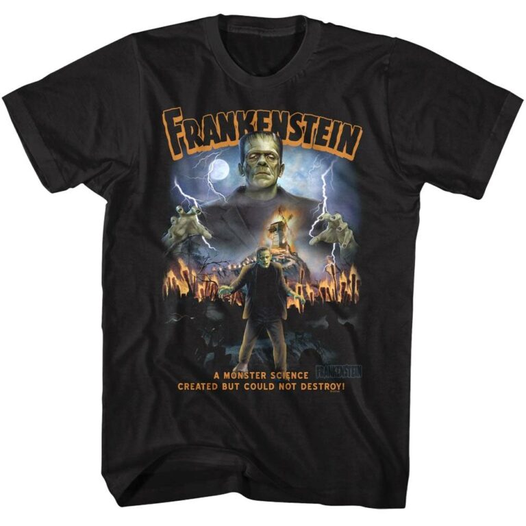 Frankenstein Monster Science Created Men’s T Shirt