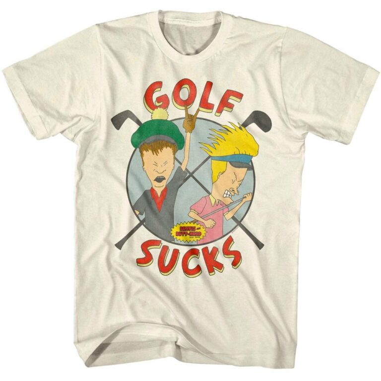 Beavis And Butthead Golf Sucks Men’s T Shirt ←