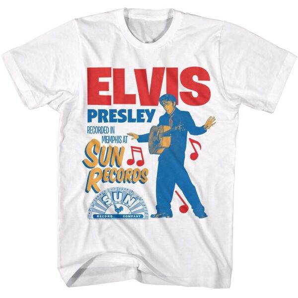 Elvis Presley Recorded in Memphis Men’s T Shirt