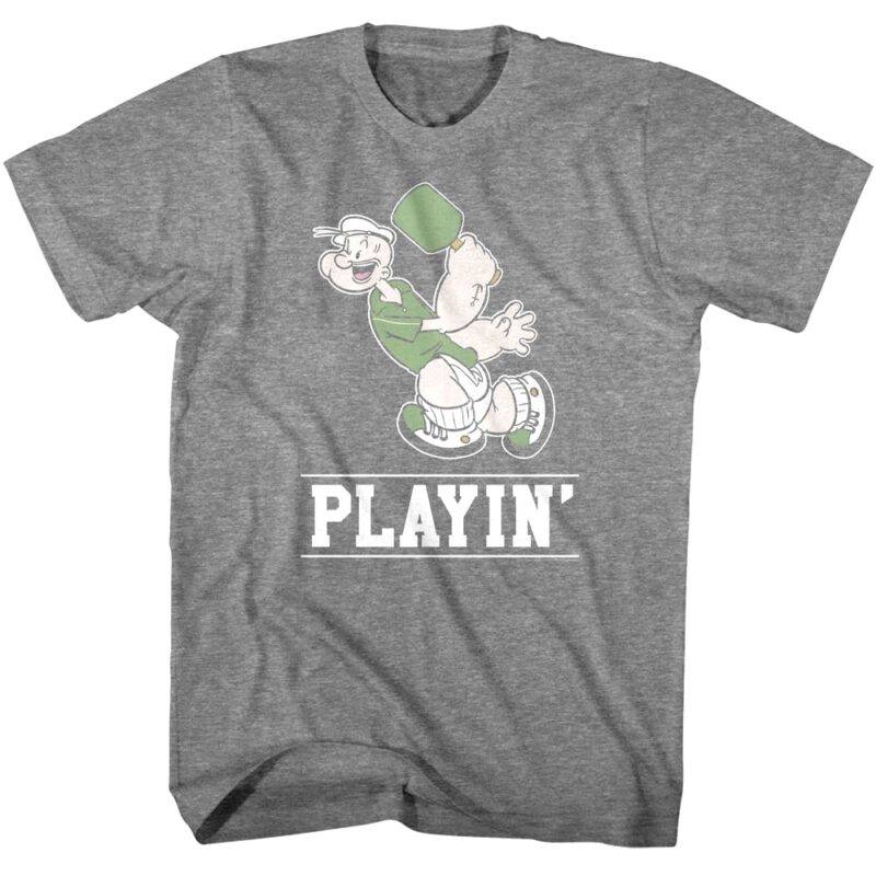 Popeye Playin’ Pickleball Men’s T Shirt