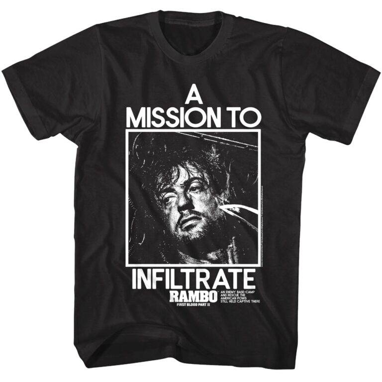 Rambo Mission To Infiltrate Men’s T Shirt