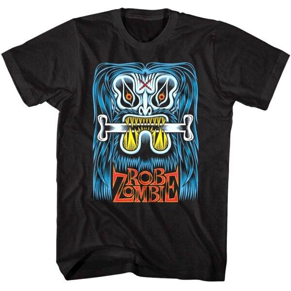 Rob Zombie Blue Beast Martinhead Rocks Men’s T Shirt