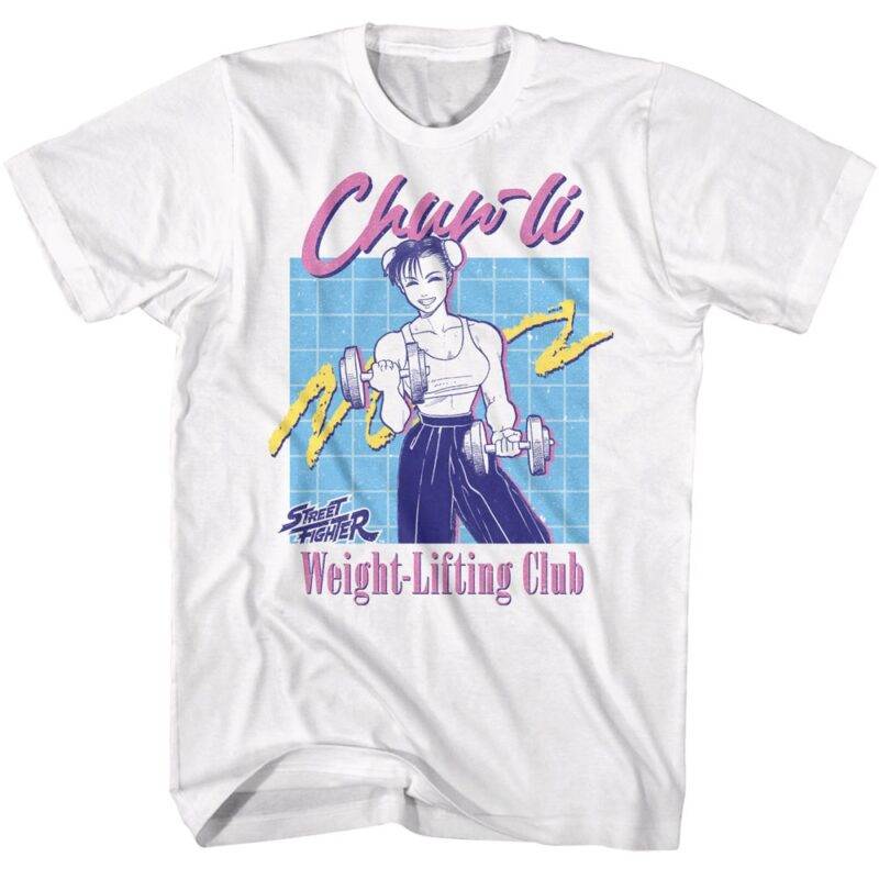 Street Fighter Chun-Li Weight-Lifting Club Men’s T Shirt