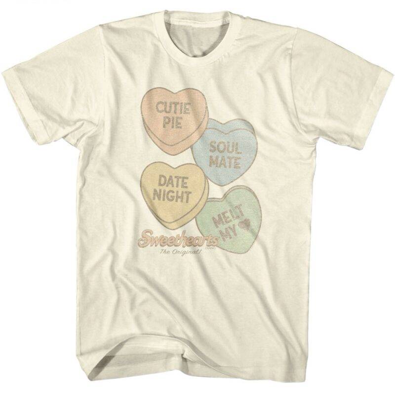 Sweethearts Vintage Candy Hearts Men’s T Shirt