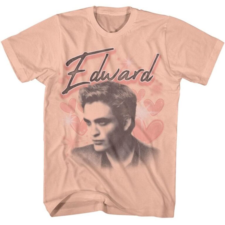 Twilight Edward Love Hearts Men’s T Shirt