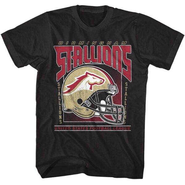 USFL Birmingham Stallions Helmet 2024 Men’s T Shirt