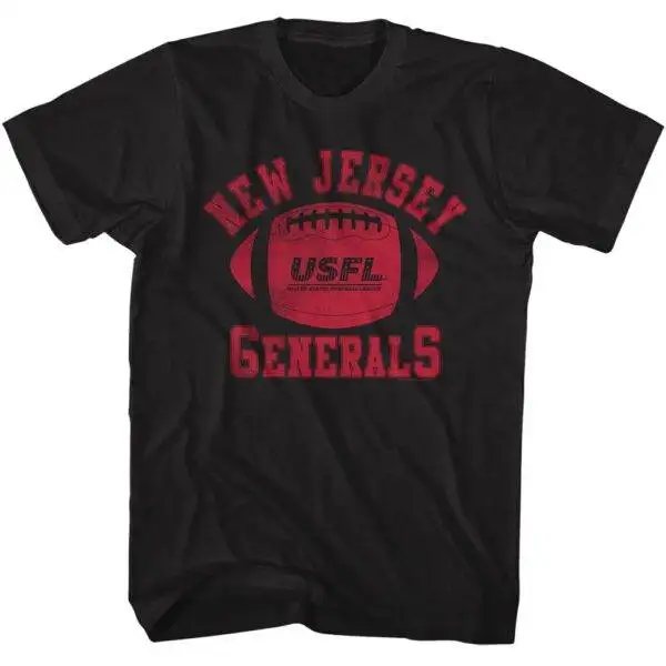 USFL New Jersey Generals Red Football Men's T Shirt