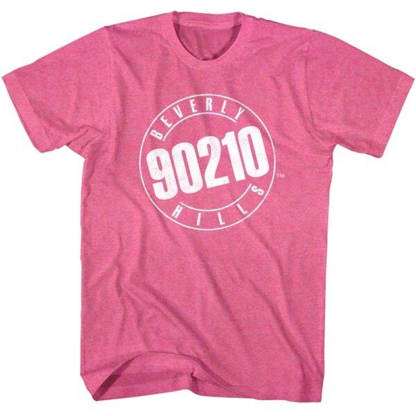 Beverly Hills 90210 Logo Pink Men’s T Shirt