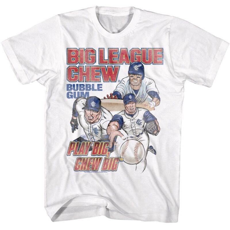 Big League Chew Baseball Play Big Men’s T Shirt