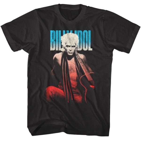 Billy Idol Acoustic Guitar Men’s T Shirt