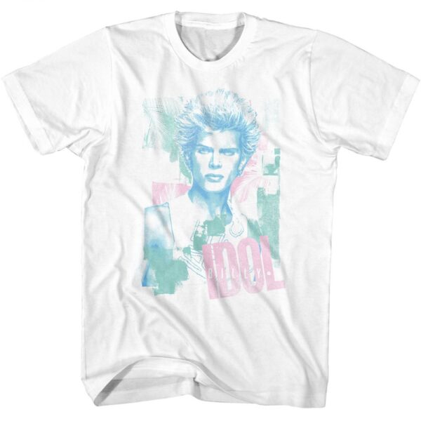 Billy Idol Rocks Pastel Men’s T Shirt