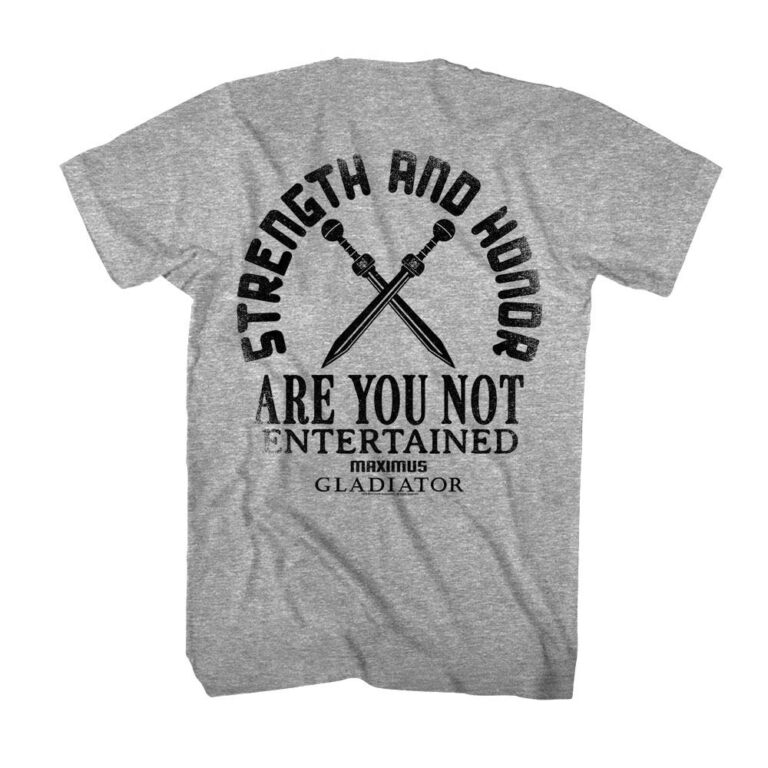 Gladiator Are You Not Entertained Men's T Shirt - Image 3