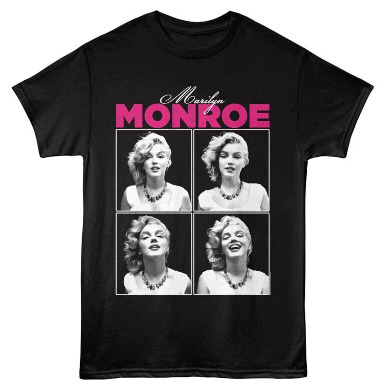 Marilyn Monroe Candid Portrait Men’s Black T Shirt