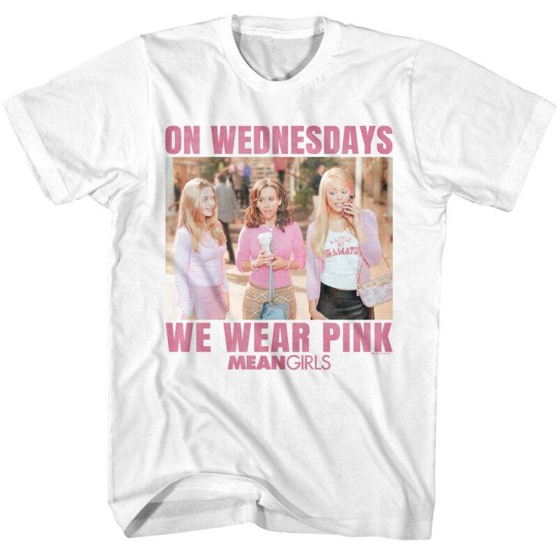 Mean Girls On Wednesdays We Wear Pink Men’s T Shirt