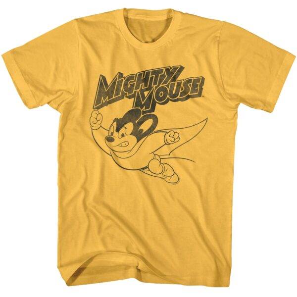 Mighty Mouse Flying Superhero Men’s T Shirt