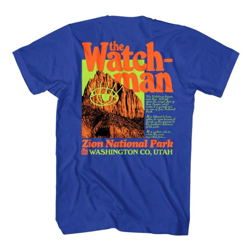 Zion National Park The Watchman Men's T Shirt - Image 4