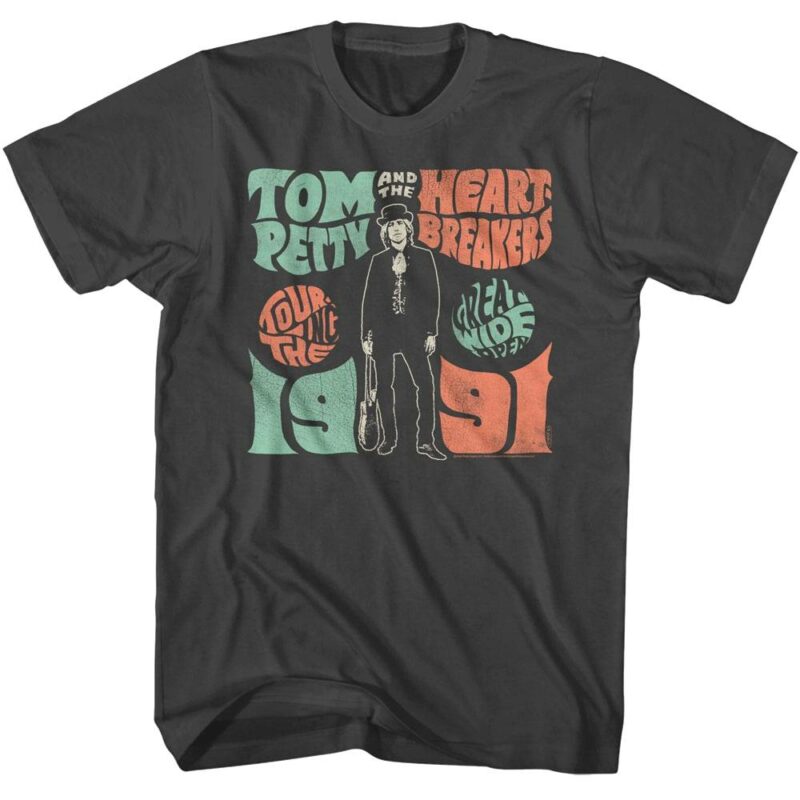 Tom Petty Great Wide Open Tour 1991 Men's T Shirt