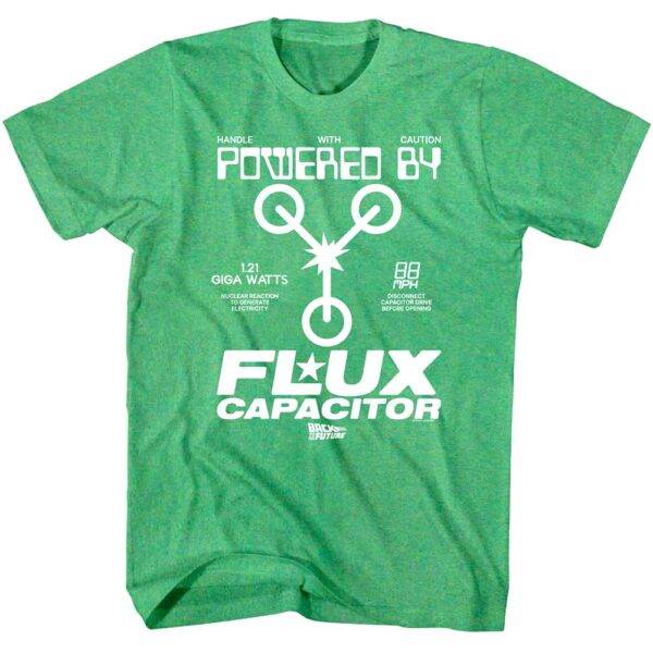 Back to The Future Flux Capacitor Caution Men’s T Shirt