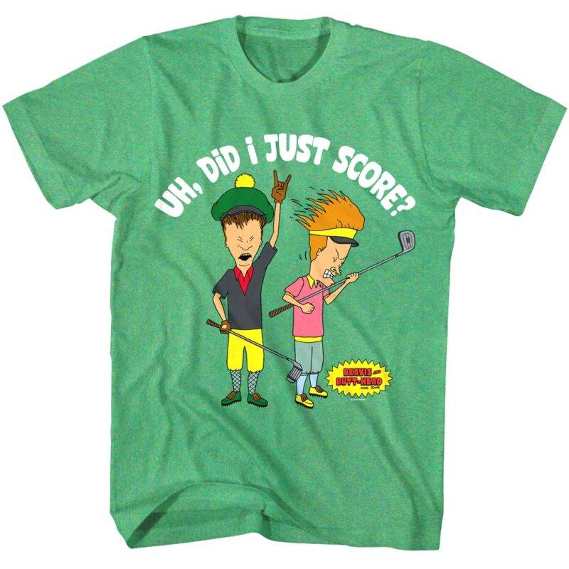 Beavis and Butthead Did I Just Score Golf Men’s T Shirt