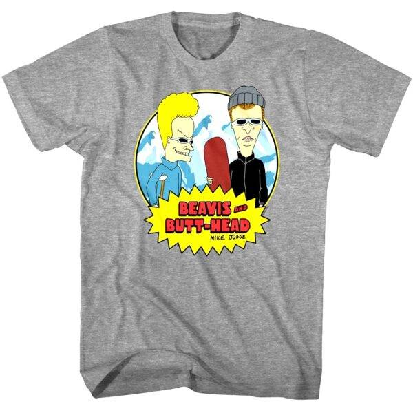 Beavis and Butthead Snowboarding Men’s T Shirt